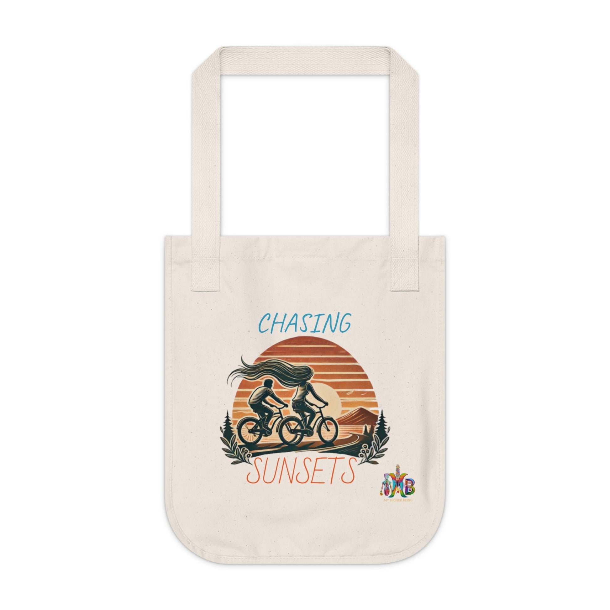 'Chasing Sunsets'_100% Organic Cotton Canvas Tote Bag - My Higher Being