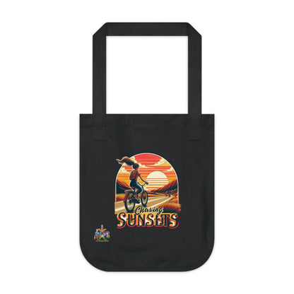 'Chasing Sunsets'_100% Organic Cotton Canvas Tote Bag - My Higher Being