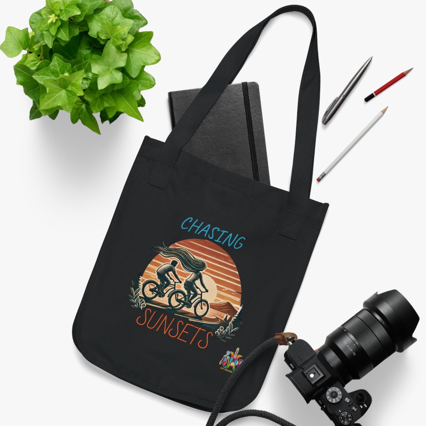 'Chasing Sunsets'_100% Organic Cotton Canvas Tote Bag - My Higher Being