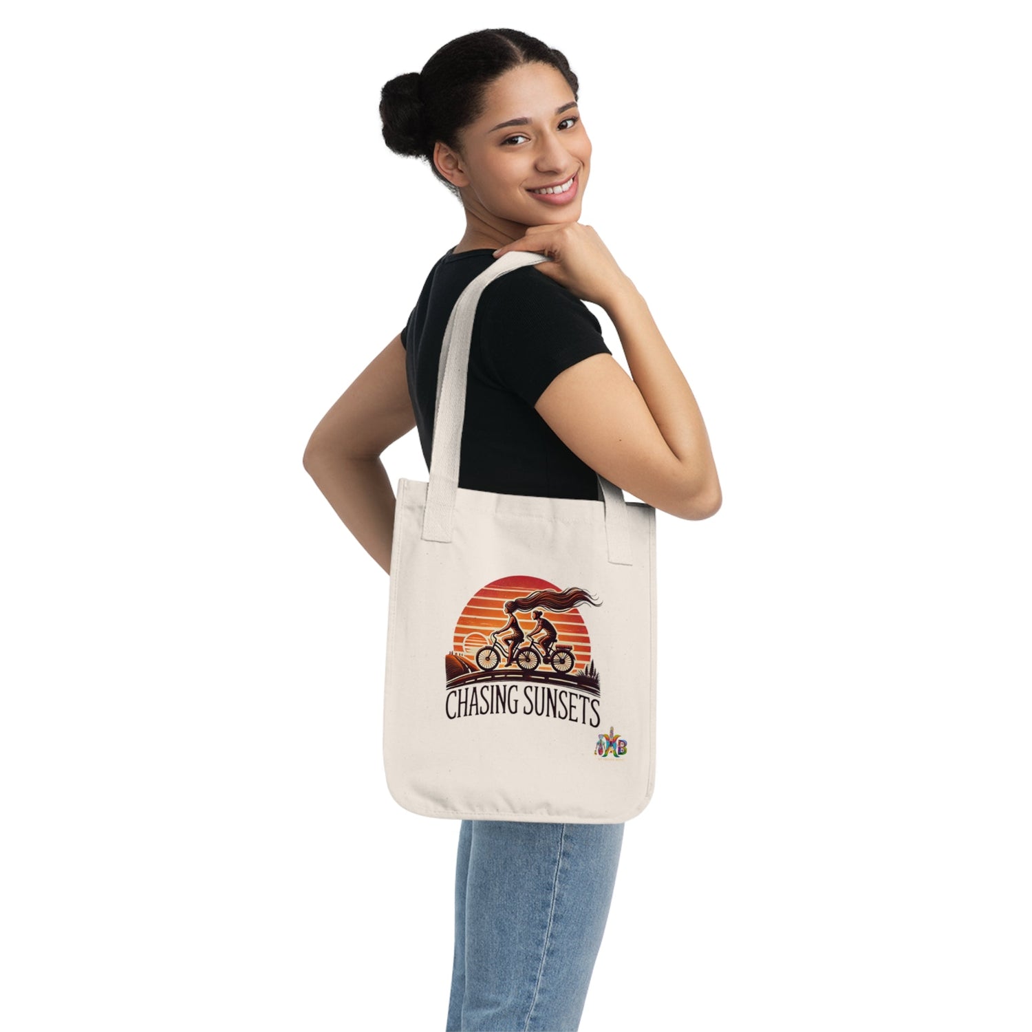 'Chasing Sunsets'_100% Organic Cotton Canvas Tote Bag - My Higher Being