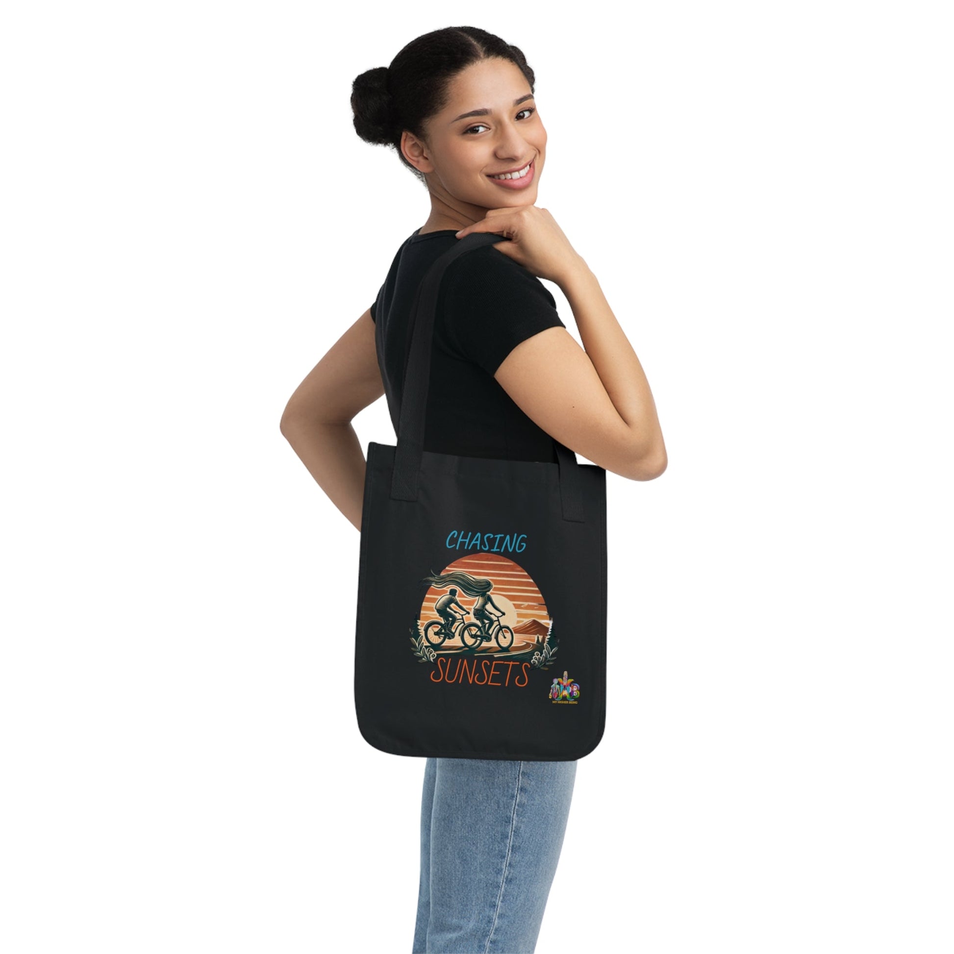 'Chasing Sunsets'_100% Organic Cotton Canvas Tote Bag - My Higher Being