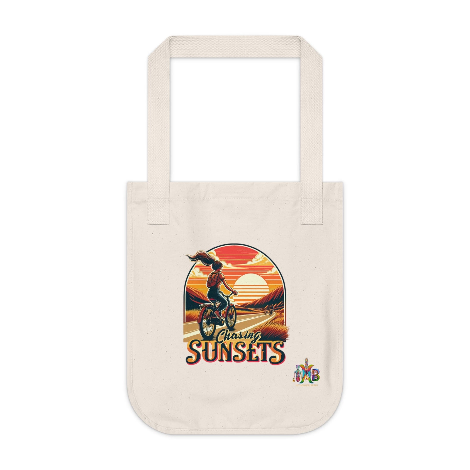 'Chasing Sunsets'_100% Organic Cotton Canvas Tote Bag - My Higher Being