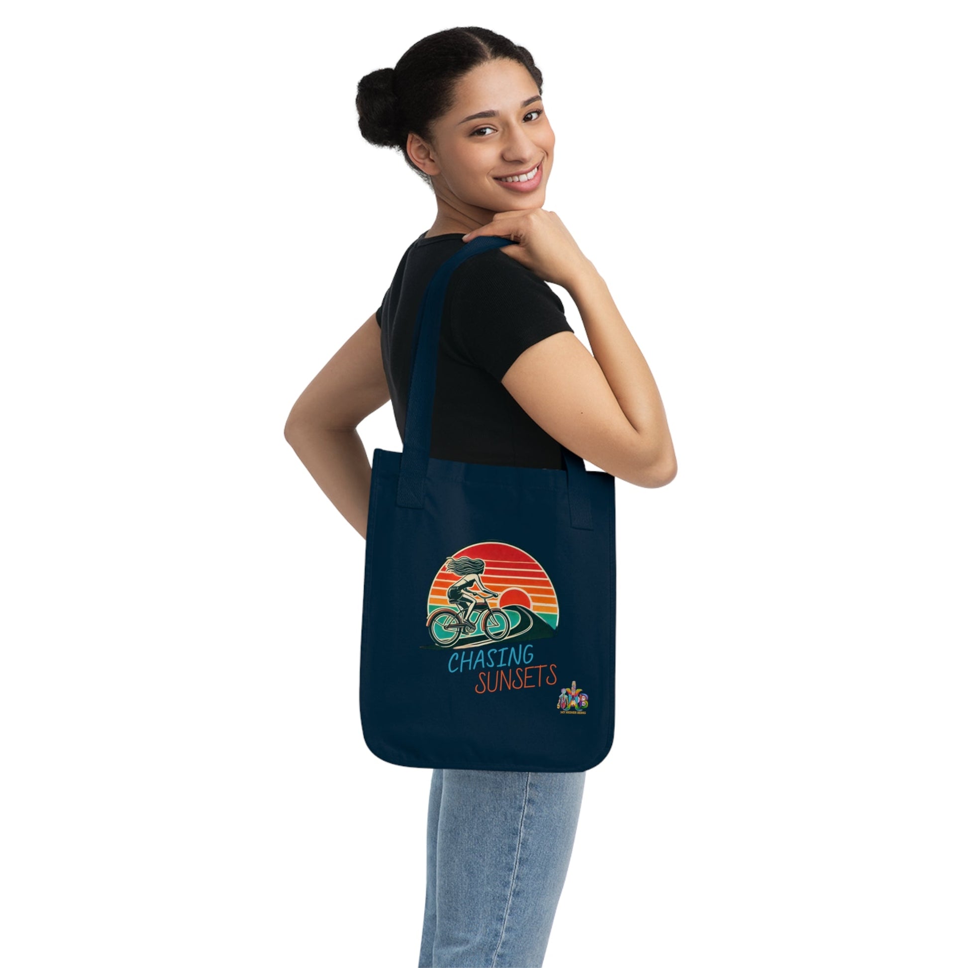 'Chasing Sunsets'_100% Organic Cotton Canvas Tote Bag - My Higher Being