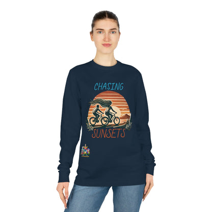 'Chasing Sunsets'_100% Organic Cotton Long Sleeve Tee - My Higher Being