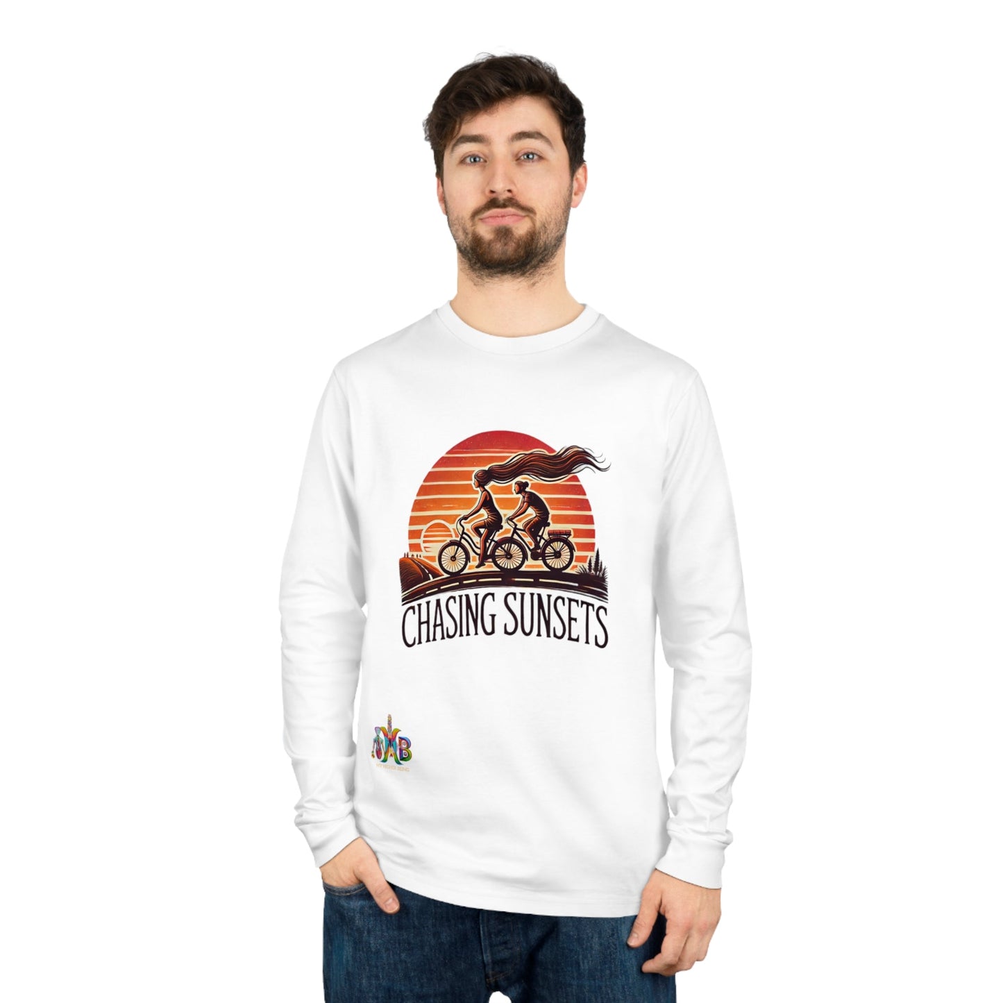 'Chasing Sunsets'_100% Organic Cotton Long Sleeve Tee - My Higher Being