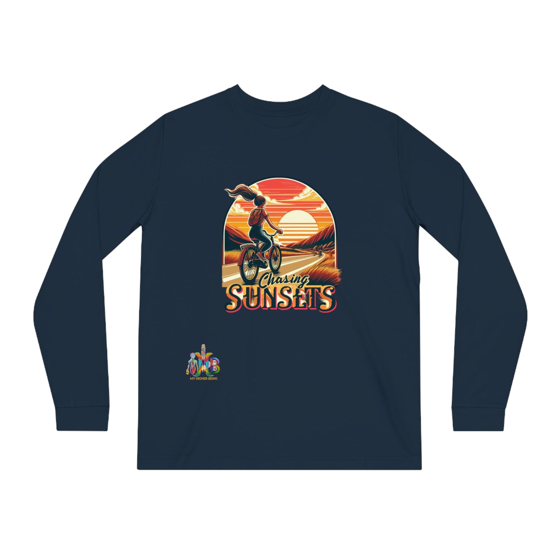 'Chasing Sunsets'_100% Organic Cotton Long Sleeve Tee - My Higher Being