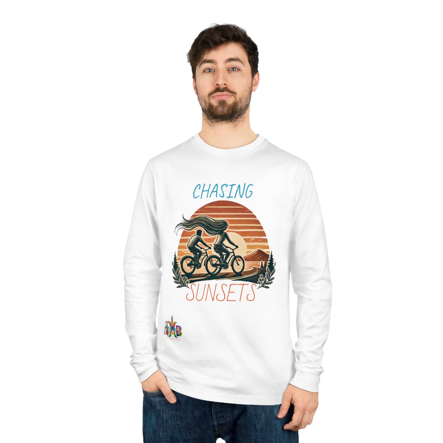 'Chasing Sunsets'_100% Organic Cotton Long Sleeve Tee - My Higher Being