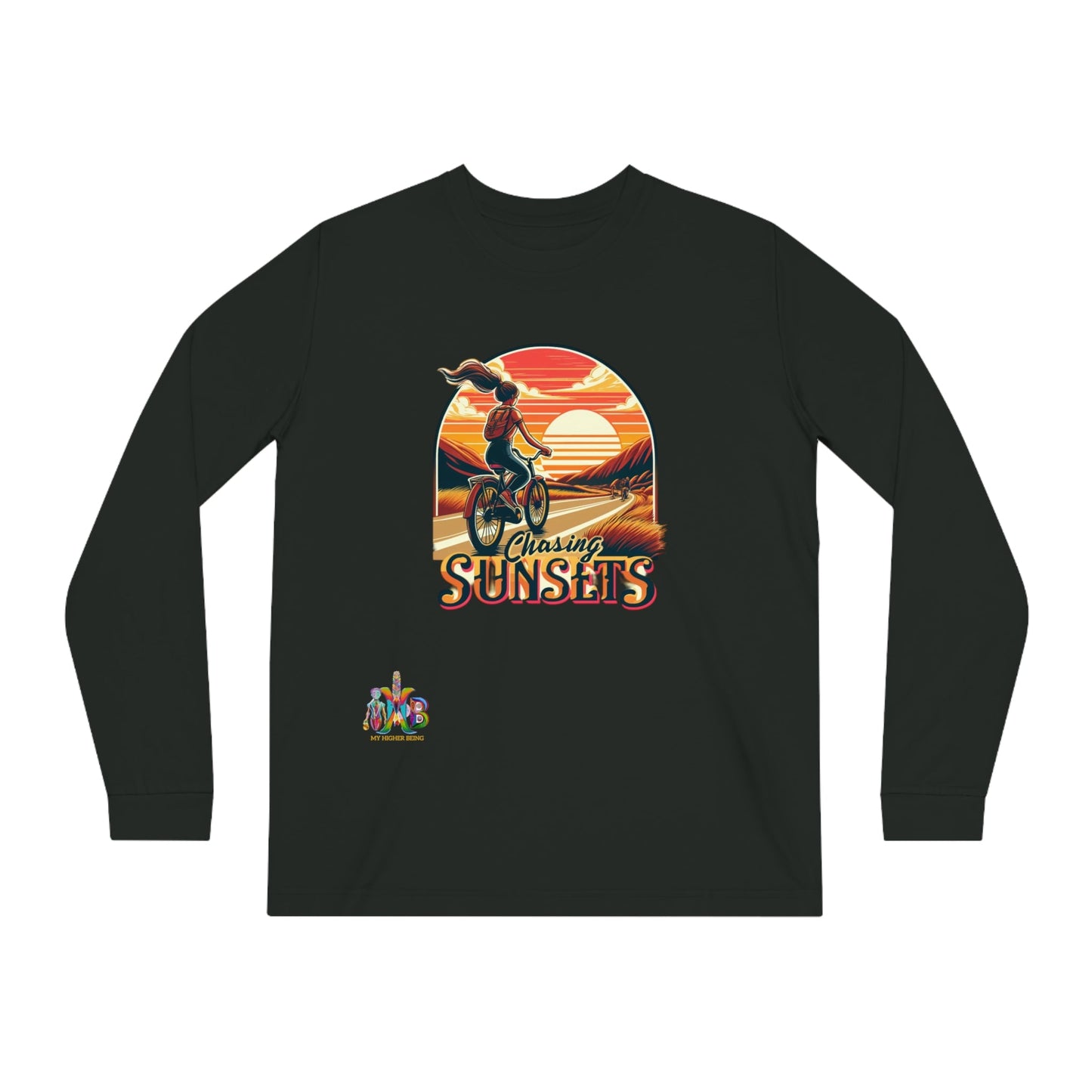 'Chasing Sunsets'_100% Organic Cotton Long Sleeve Tee - My Higher Being