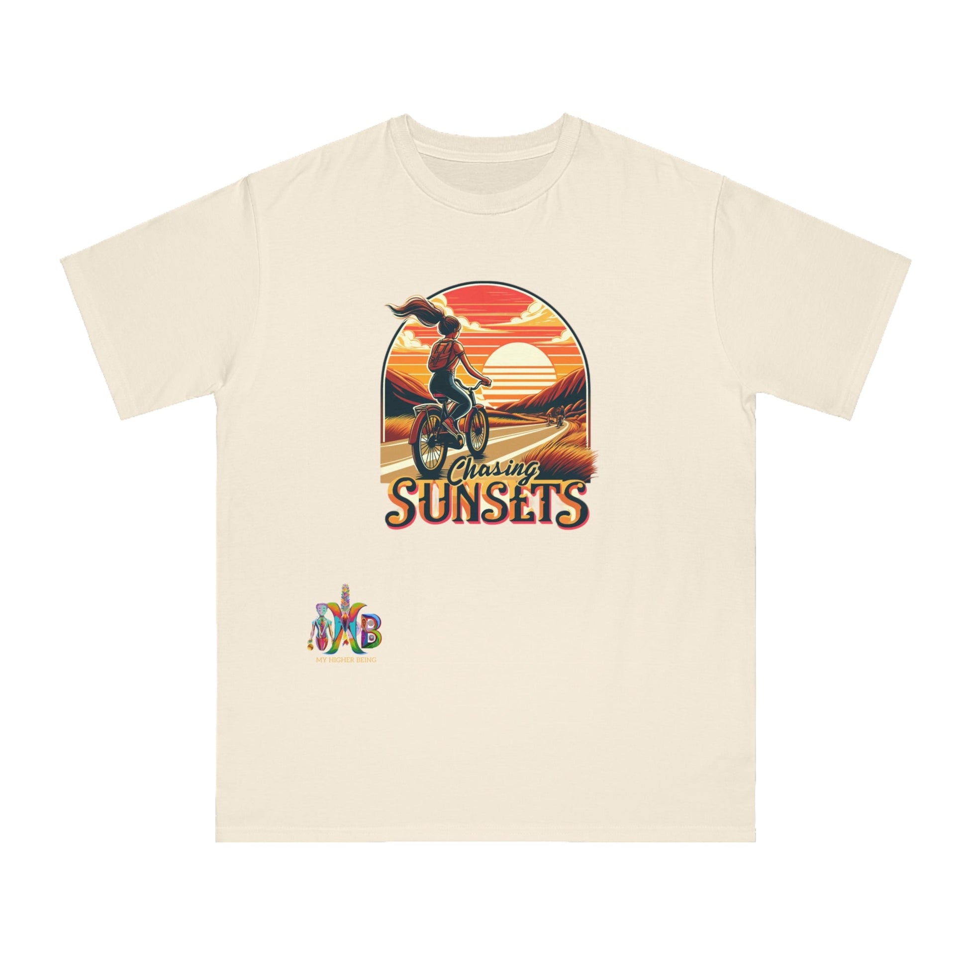 'Chasing Sunsets'_100% Organic Cotton T-Shirt - My Higher Being