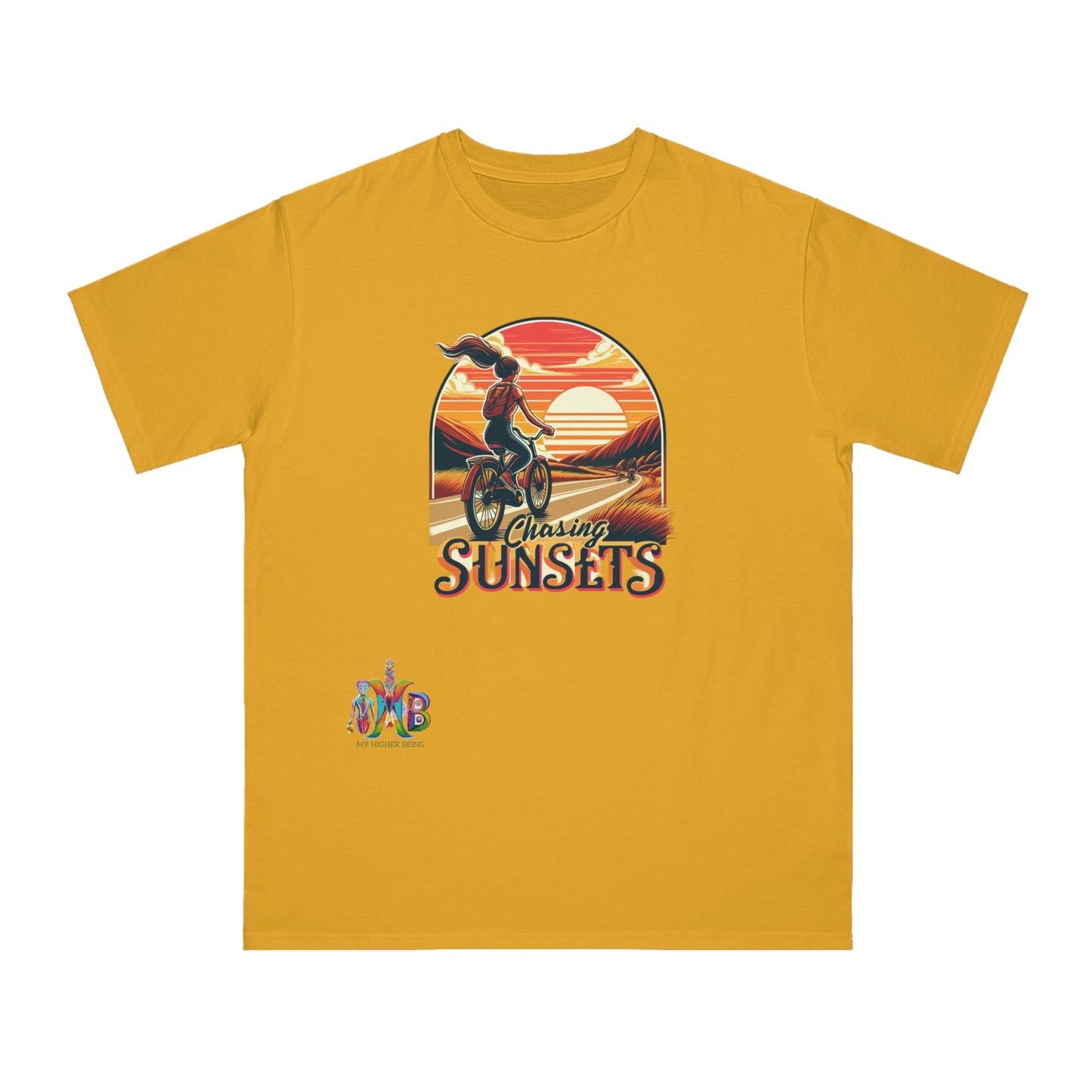 'Chasing Sunsets'_100% Organic Cotton T-Shirt - My Higher Being