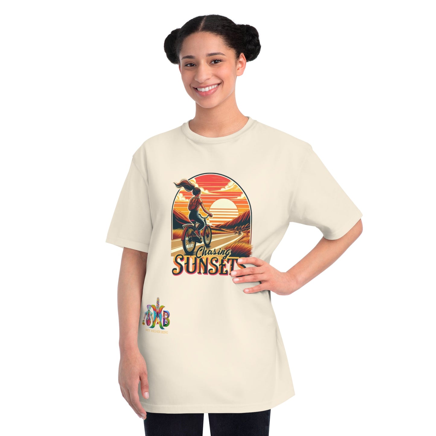 'Chasing Sunsets'_100% Organic Cotton T-Shirt - My Higher Being