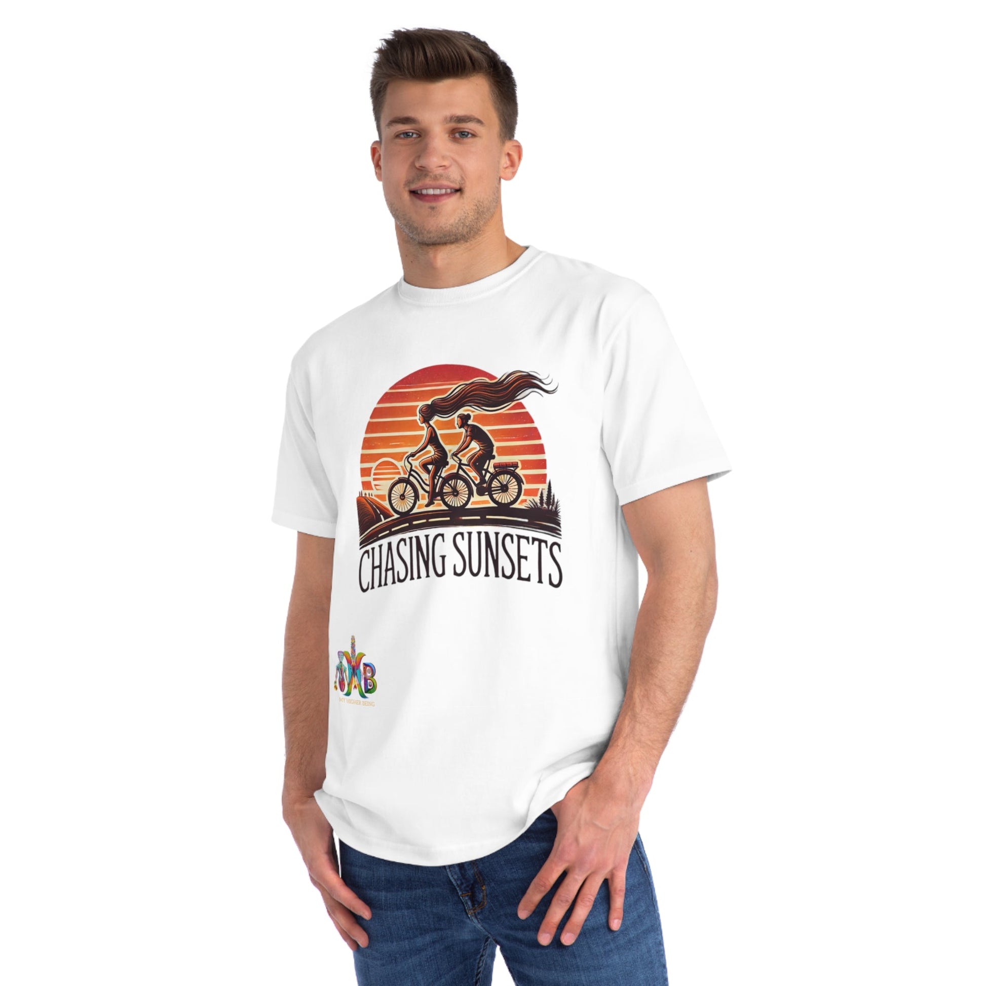 'Chasing Sunsets'_100% Organic Cotton T-Shirt - My Higher Being