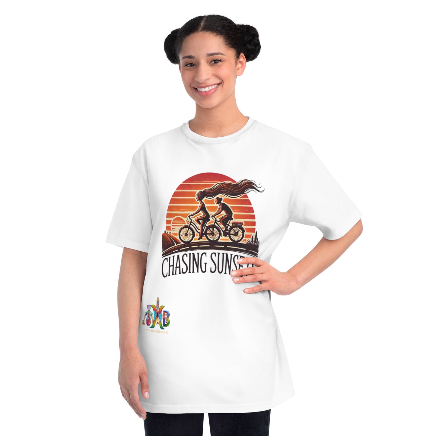 'Chasing Sunsets'_100% Organic Cotton T-Shirt - My Higher Being