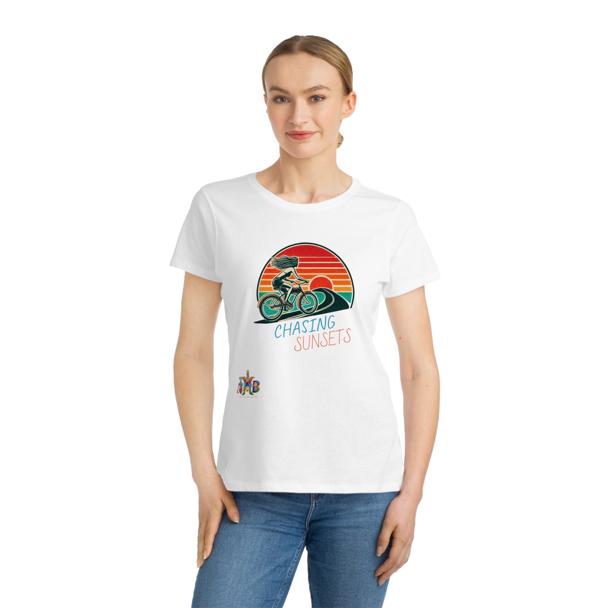 'Chasing Sunsets'_100% Organic Women's Classic T-Shirt - My Higher Being