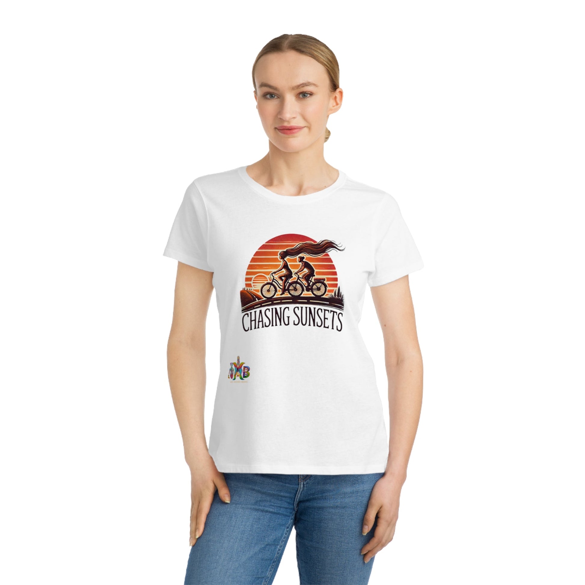 'Chasing Sunsets'_100% Organic Women's Classic T-Shirt - My Higher Being