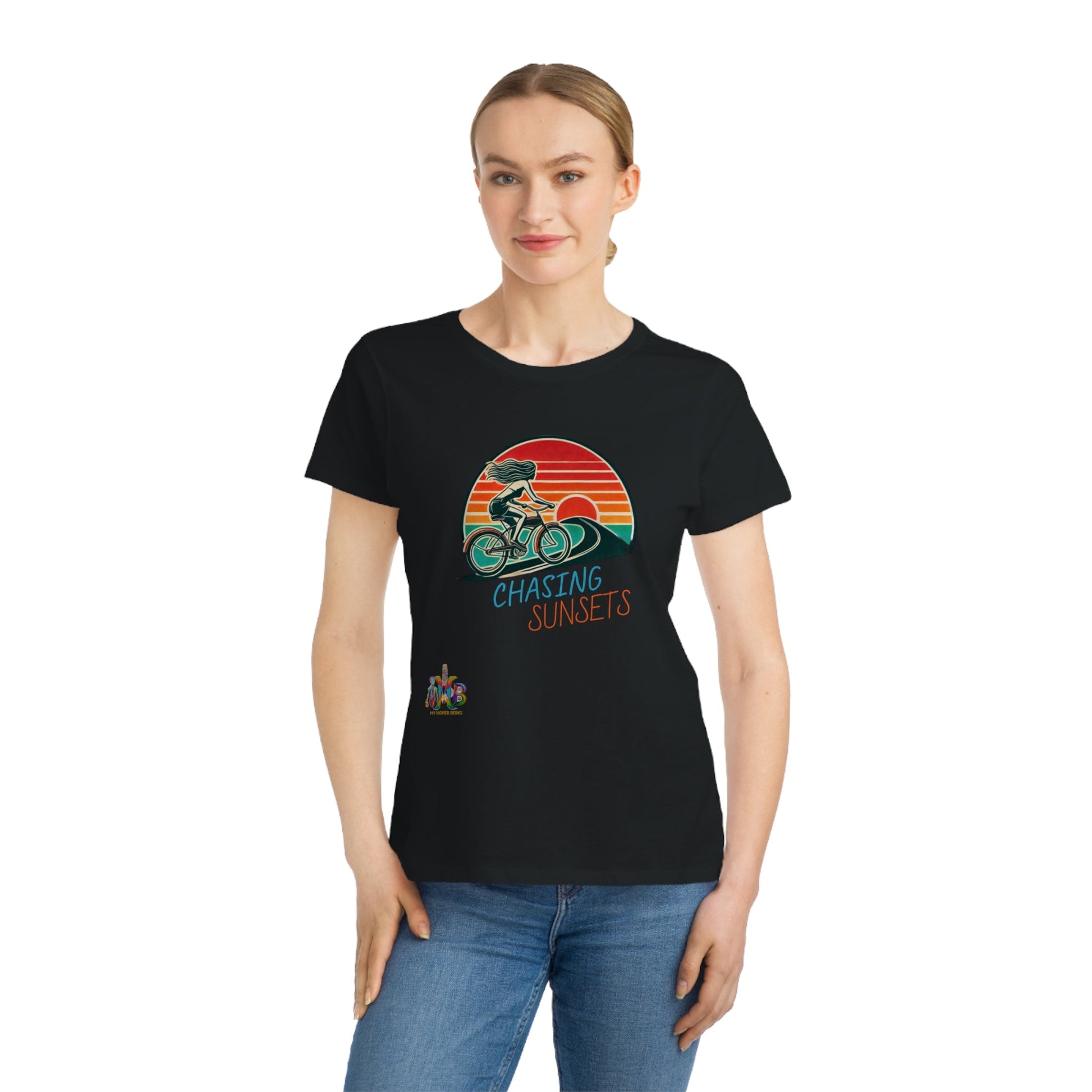 'Chasing Sunsets'_100% Organic Women's Classic T-Shirt - My Higher Being