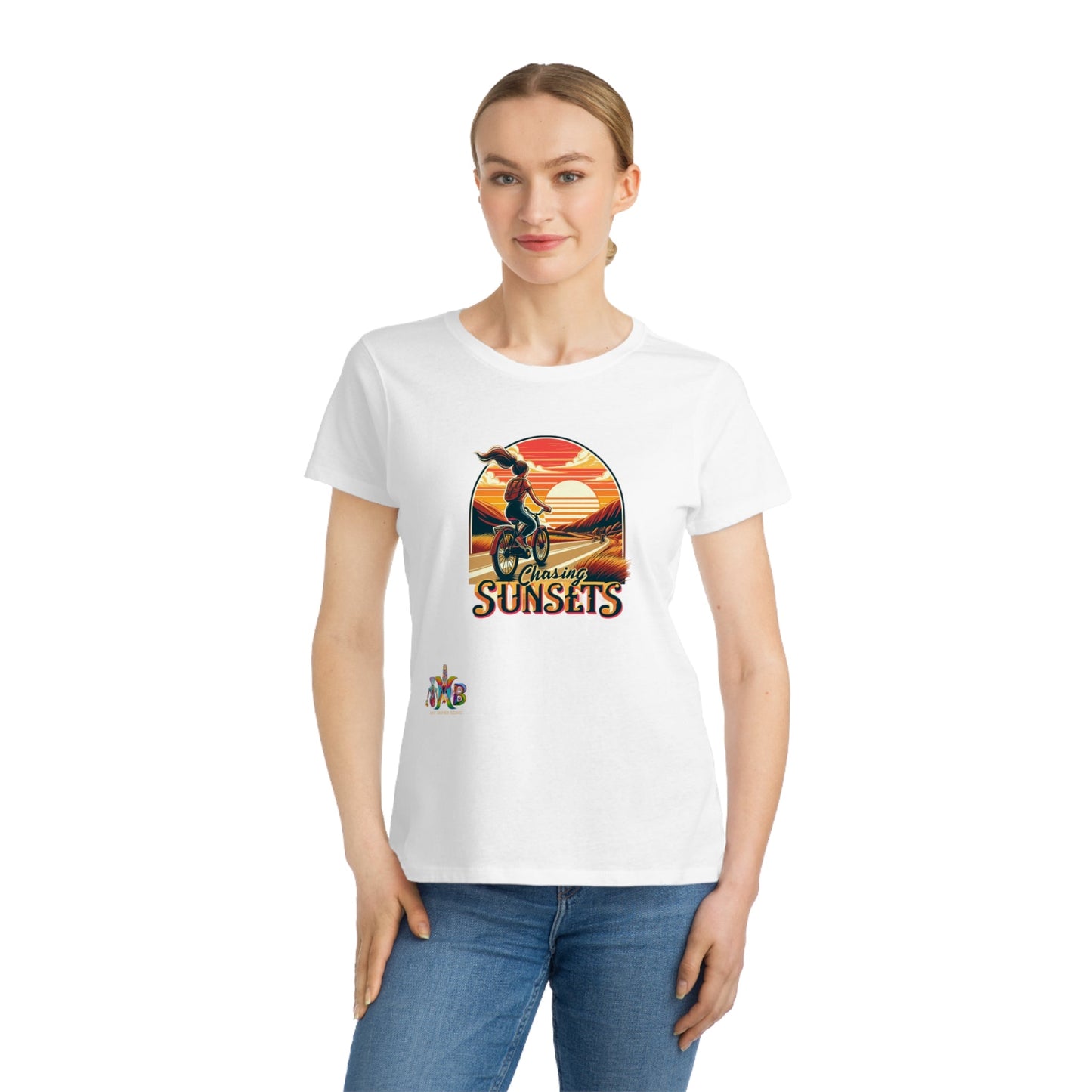 'Chasing Sunsets'_100% Organic Women's Classic T-Shirt - My Higher Being