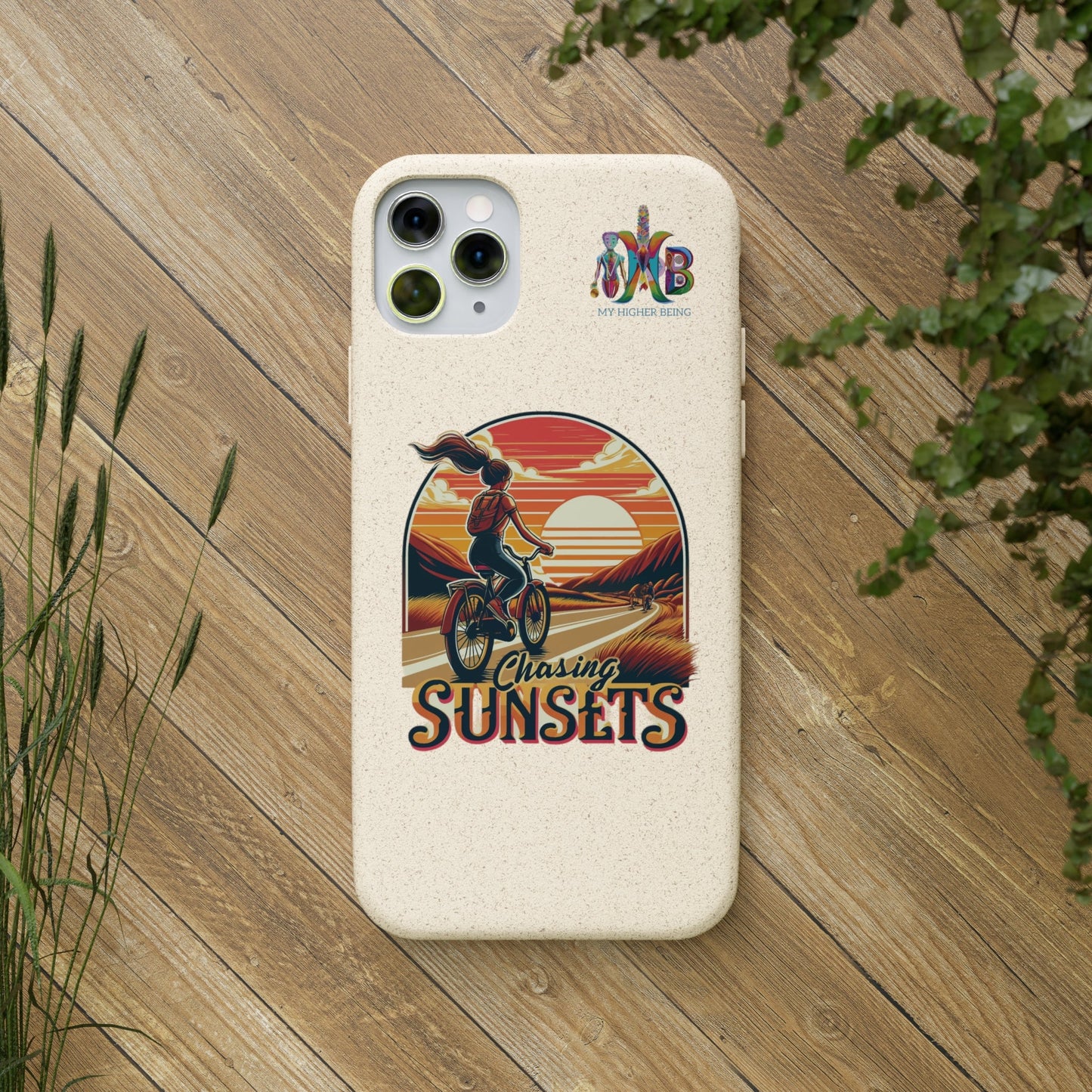 'Chasing Sunsets'_Plastic Free Biodegradable Phone Case (MHB Edition) - My Higher Being