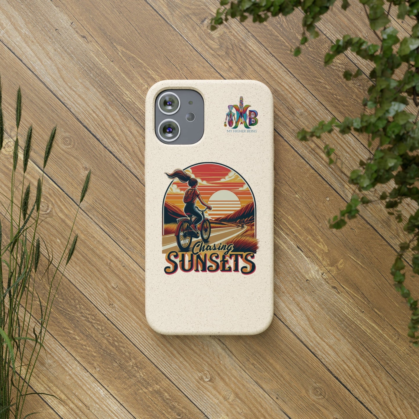 'Chasing Sunsets'_Plastic Free Biodegradable Phone Case (MHB Edition) - My Higher Being