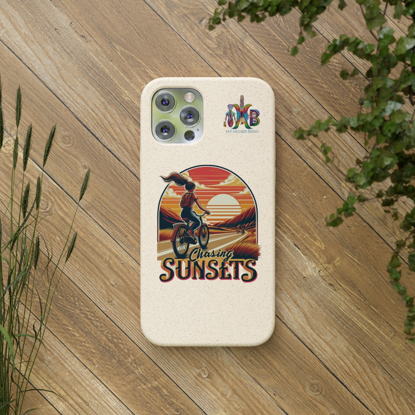 'Chasing Sunsets'_Plastic Free Biodegradable Phone Case (MHB Edition) - My Higher Being