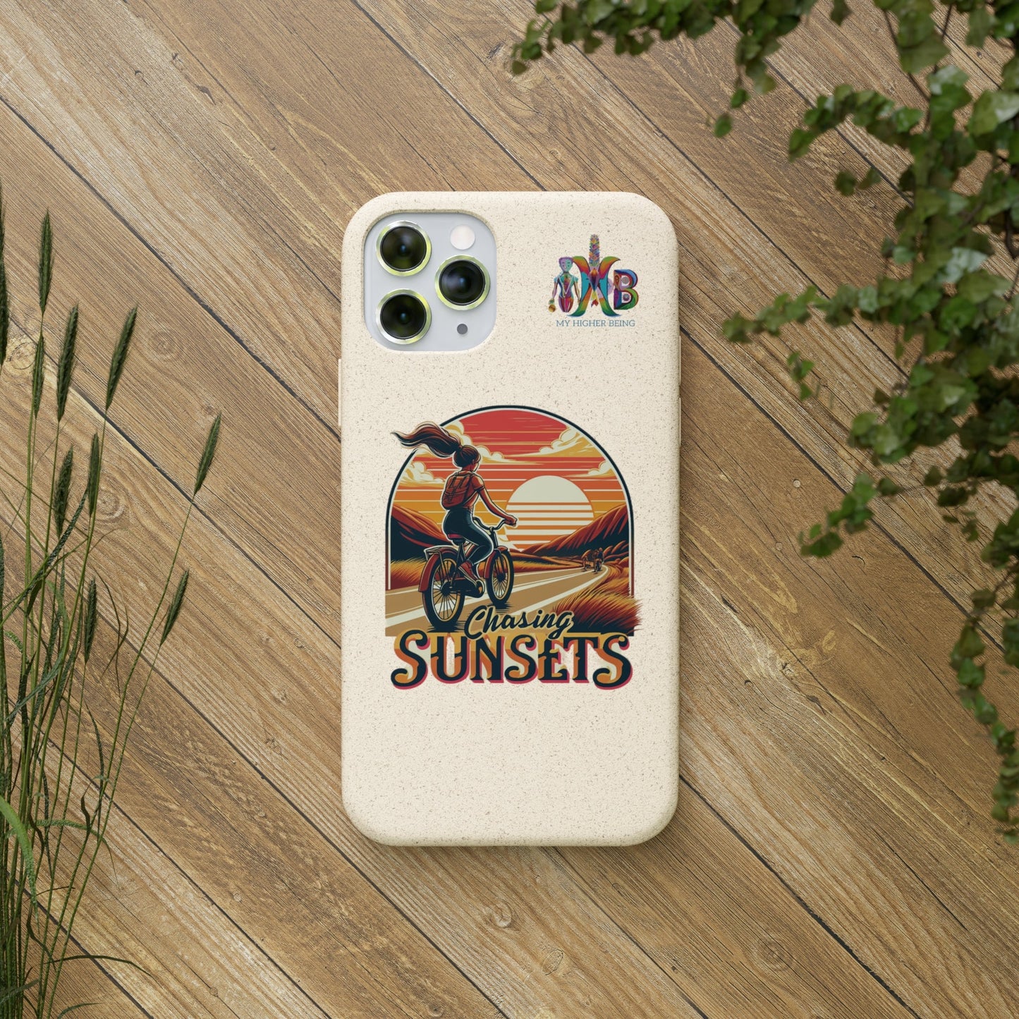 'Chasing Sunsets'_Plastic Free Biodegradable Phone Case (MHB Edition) - My Higher Being