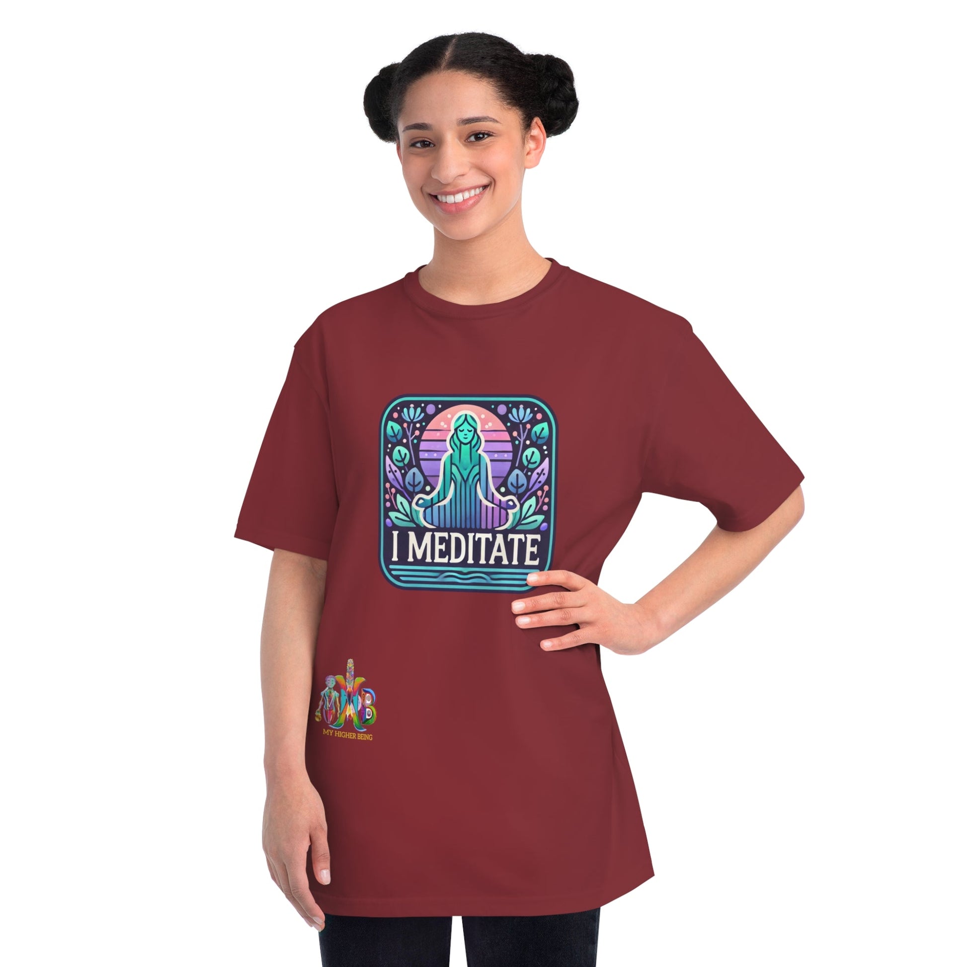 Copy of 'I Meditate'_100% Organic Cotton T-Shirt - My Higher Being