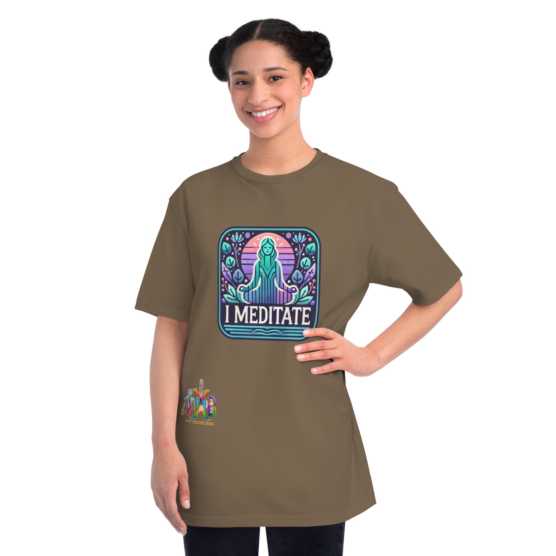 Copy of 'I Meditate'_100% Organic Cotton T-Shirt - My Higher Being