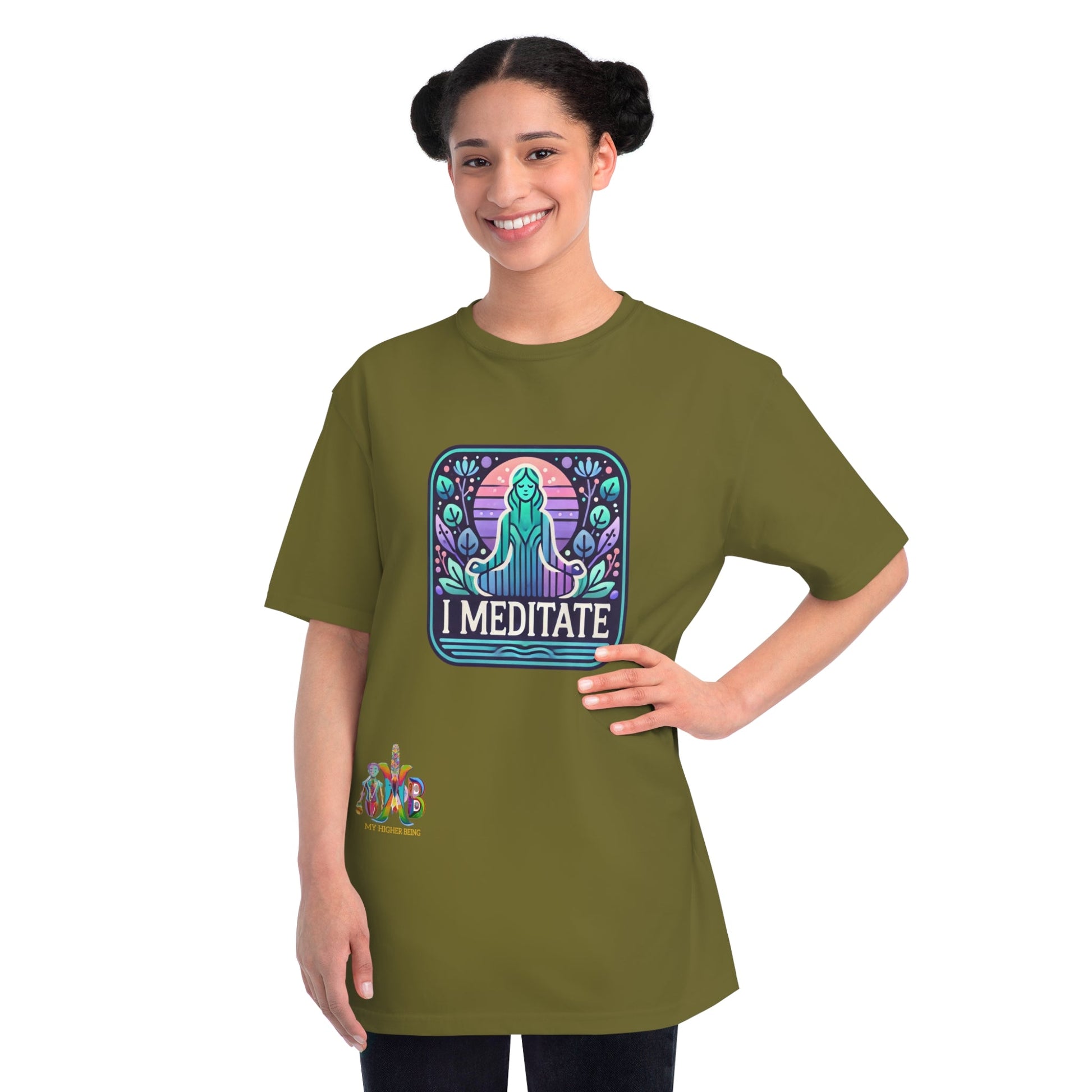 Copy of 'I Meditate'_100% Organic Cotton T-Shirt - My Higher Being