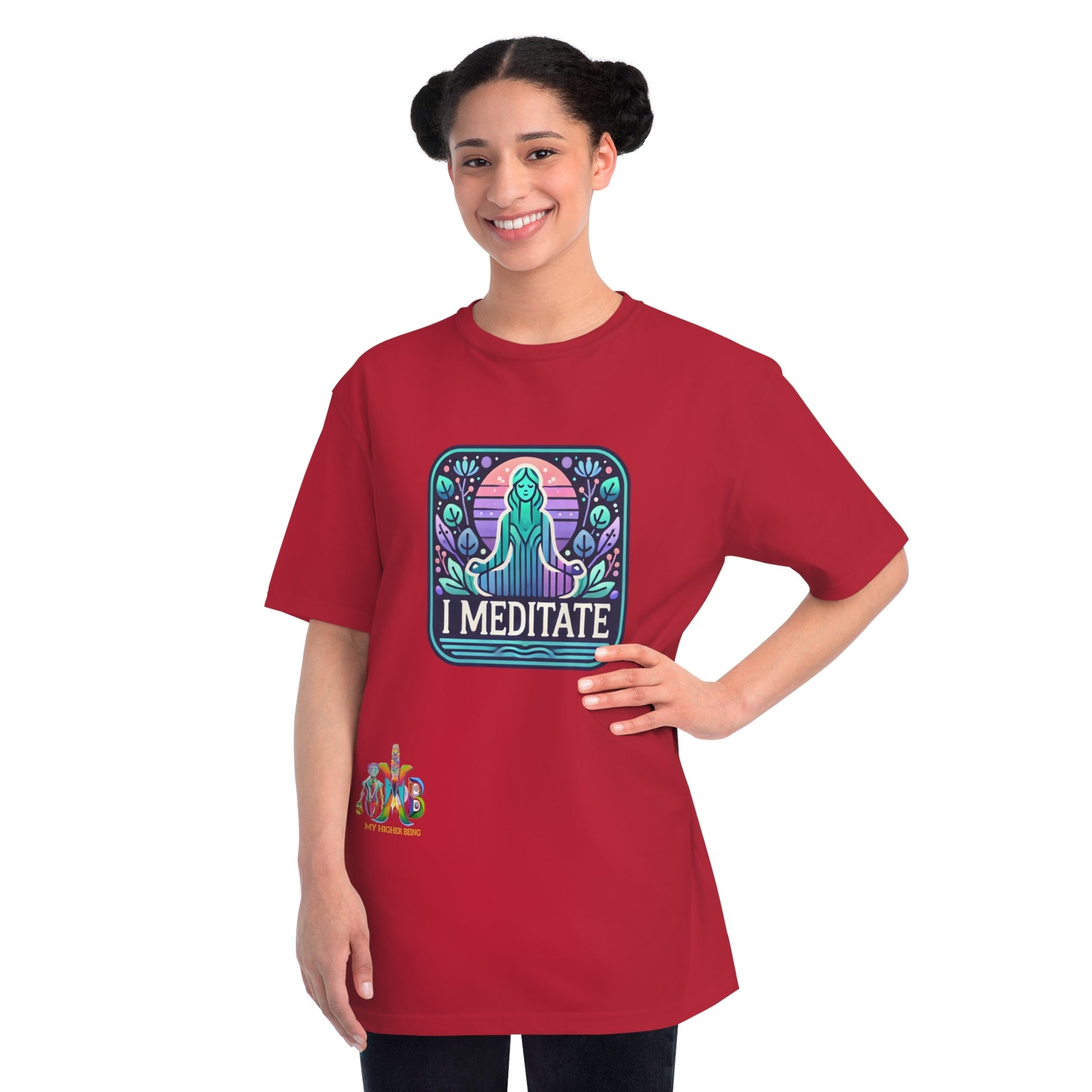 Copy of 'I Meditate'_100% Organic Cotton T-Shirt - My Higher Being