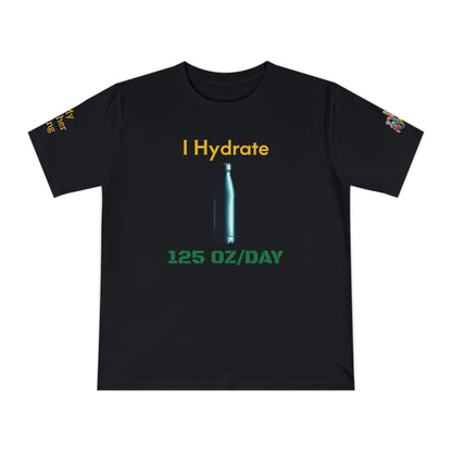 'I Hydrate 125 OZ/DAY' (MHB EDITION)_100% Organic Cotton T-Shirt - My Higher Being