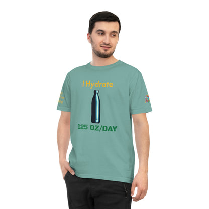 'I Hydrate 125 OZ/DAY' (MHB EDITION)_100% Organic Cotton T-Shirt - My Higher Being