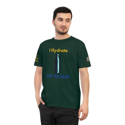 'I Hydrate 125 OZ/DAY' (MHB EDITION)_100% Organic Cotton T-Shirt - My Higher Being