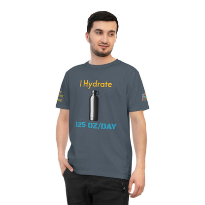 'I Hydrate 125 OZ/DAY' (MHB EDITION)_100% Organic Cotton T-Shirt - My Higher Being