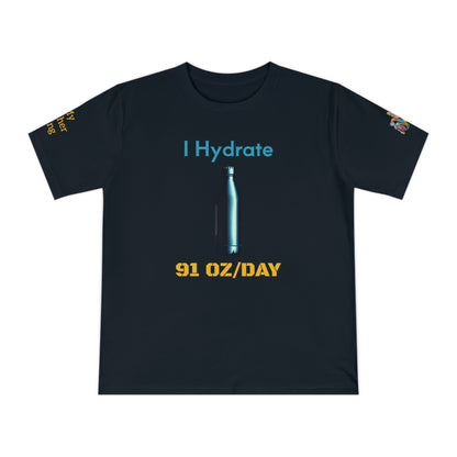 'I Hydrate 91 OZ/DAY' (MHB EDITION)_100% Organic Cotton T-Shirt - My Higher Being