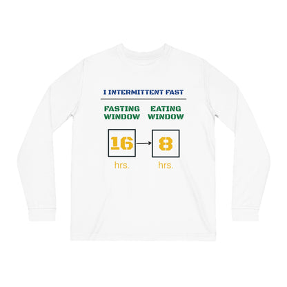 'I Intermittent Fast_16 - 8'_100% Organic Cotton Long Sleeve Tee - My Higher Being