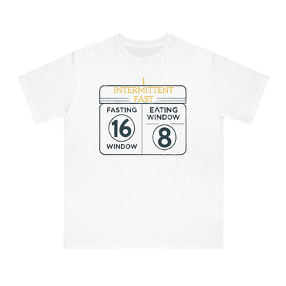 'I Intermittent Fast_16 - 8'_100% Organic Cotton T-Shirt - My Higher Being