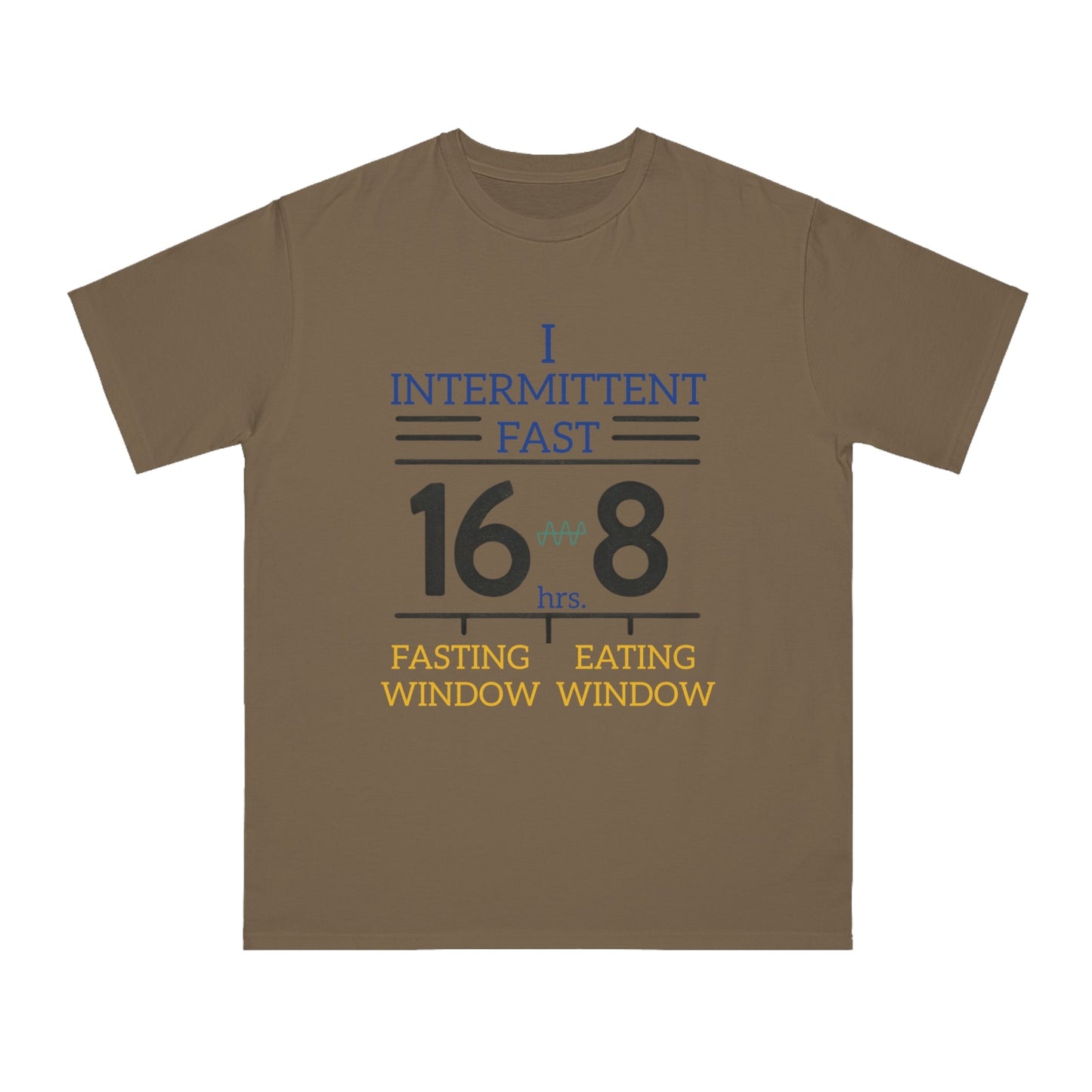 'I Intermittent Fast_16 - 8'_100% Organic Cotton T-Shirt - My Higher Being