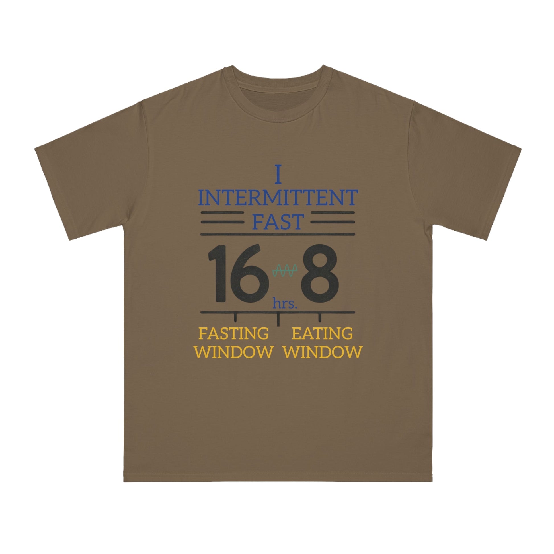 'I Intermittent Fast_16 - 8'_100% Organic Cotton T-Shirt - My Higher Being