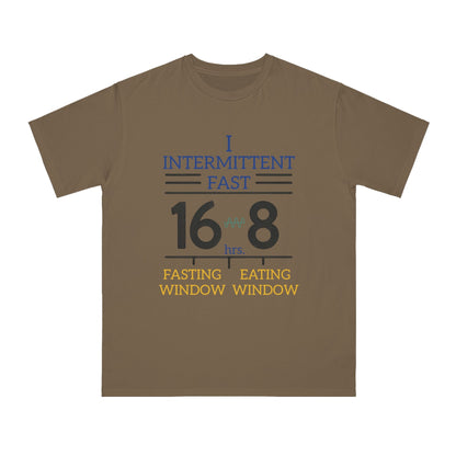 'I Intermittent Fast_16 - 8'_100% Organic Cotton T-Shirt - My Higher Being