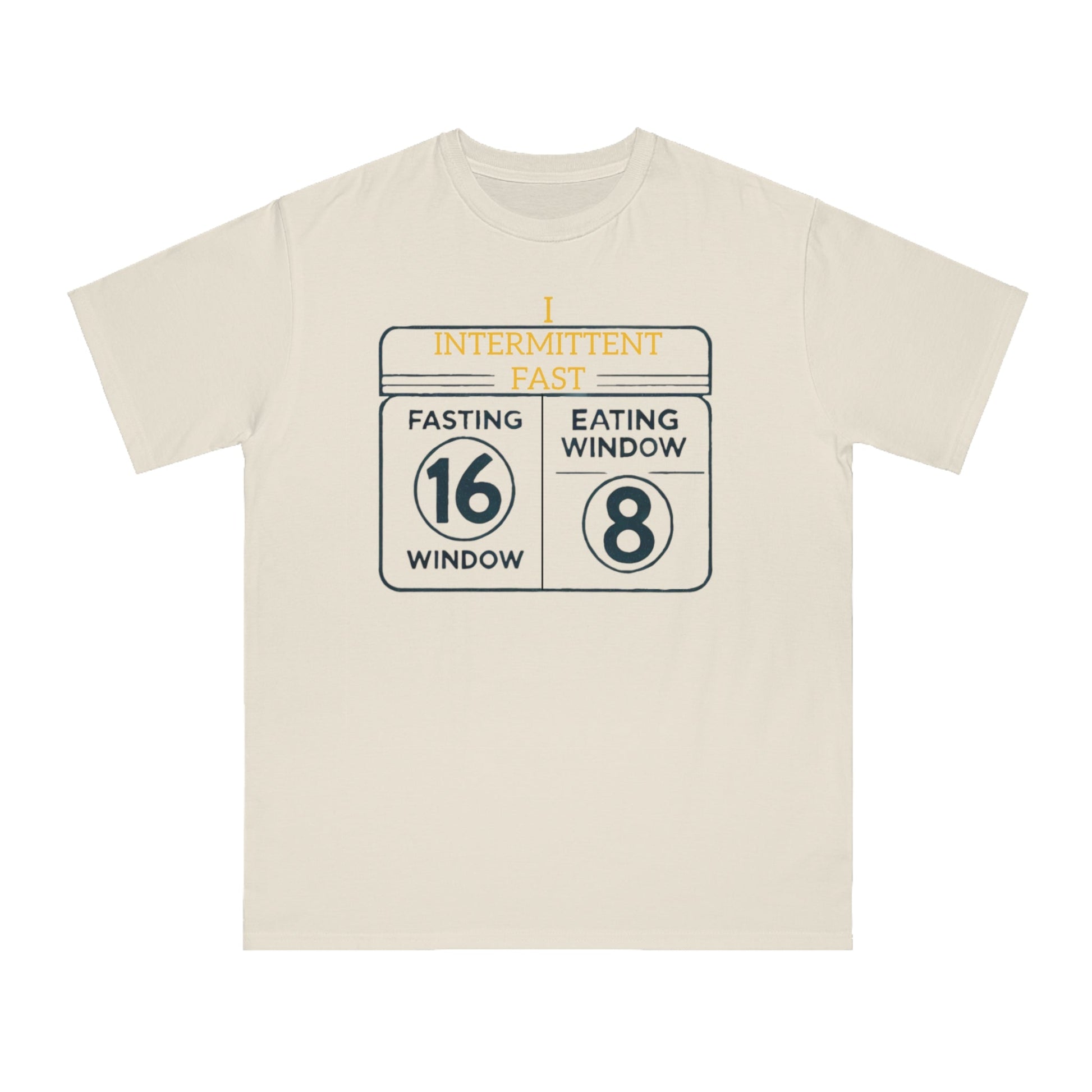 'I Intermittent Fast_16 - 8'_100% Organic Cotton T-Shirt - My Higher Being