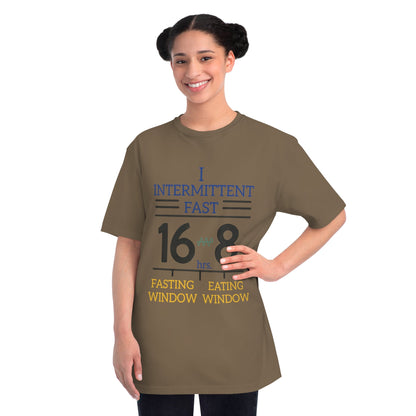 'I Intermittent Fast_16 - 8'_100% Organic Cotton T-Shirt - My Higher Being