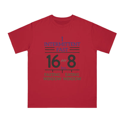 'I Intermittent Fast_16 - 8'_100% Organic Cotton T-Shirt - My Higher Being