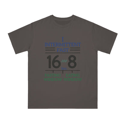 'I Intermittent Fast_16 - 8'_100% Organic Cotton T-Shirt - My Higher Being