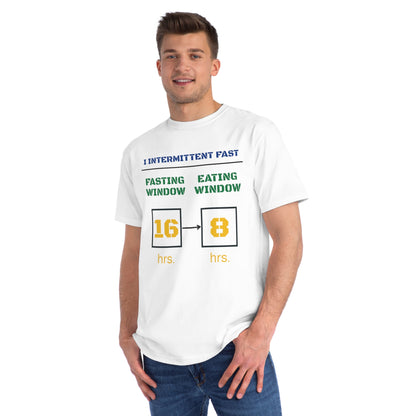 'I Intermittent Fast_16 - 8'_100% Organic Cotton T-Shirt - My Higher Being