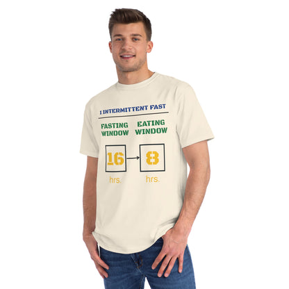 'I Intermittent Fast_16 - 8'_100% Organic Cotton T-Shirt - My Higher Being