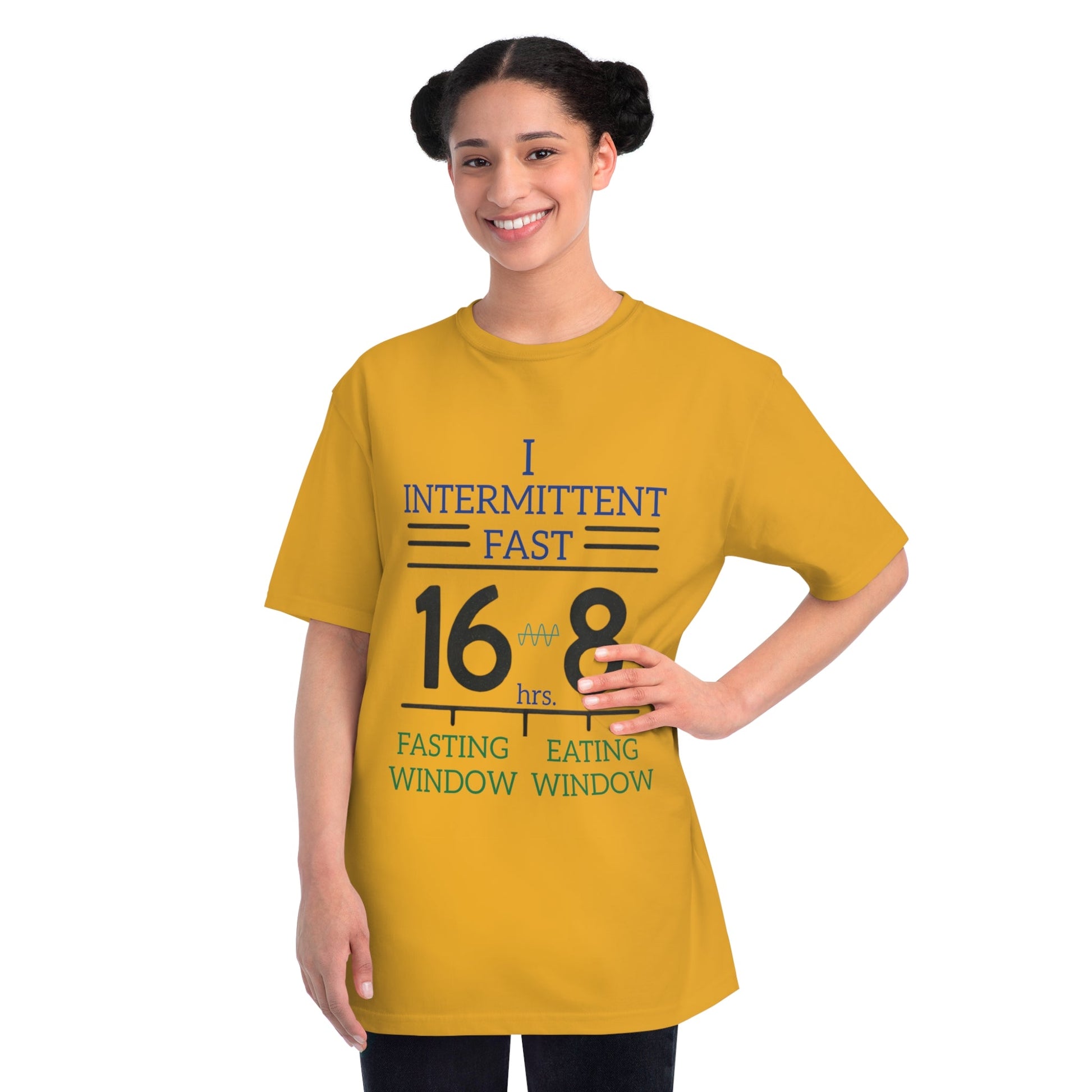 'I Intermittent Fast_16 - 8'_100% Organic Cotton T-Shirt - My Higher Being