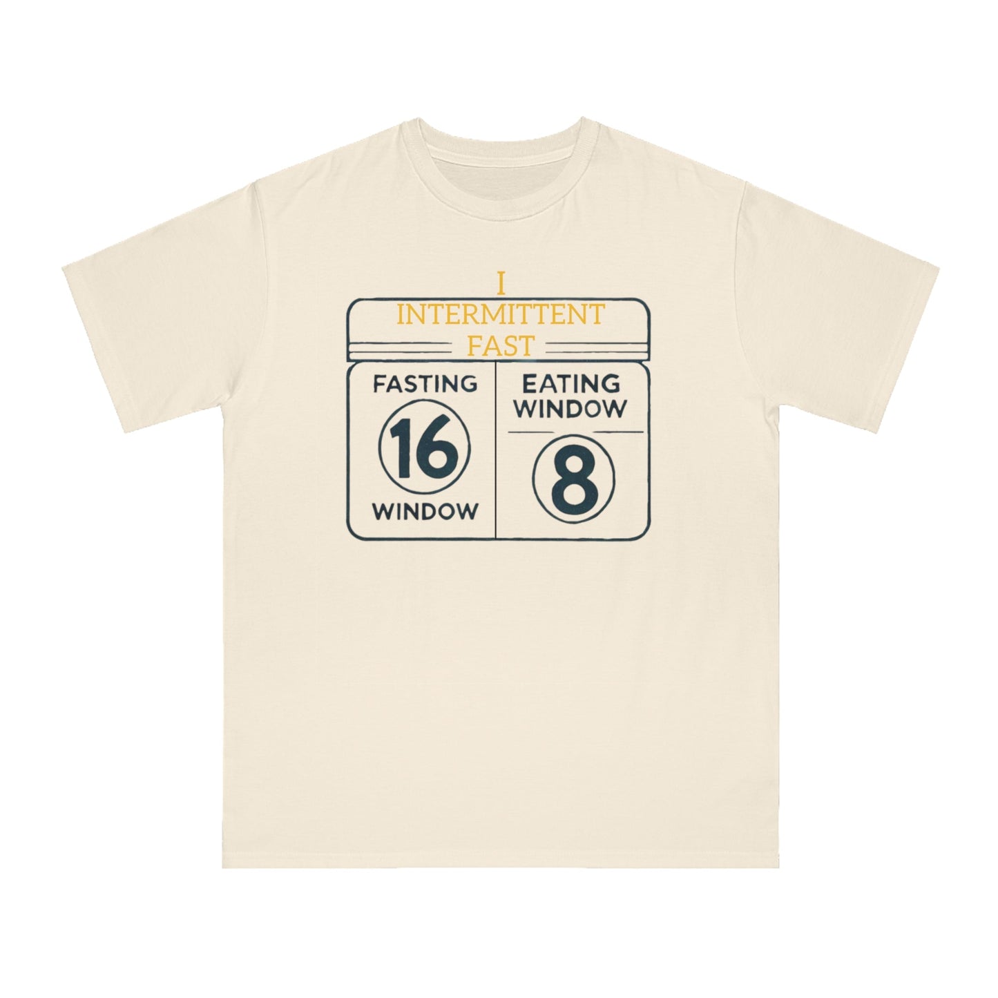 'I Intermittent Fast_16 - 8'_100% Organic Cotton T-Shirt - My Higher Being