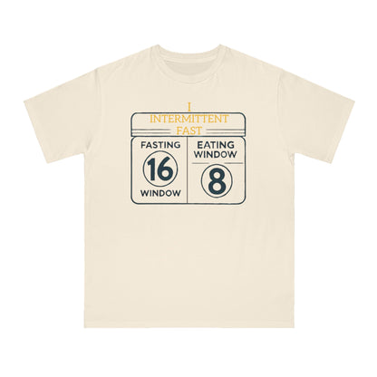 'I Intermittent Fast_16 - 8'_100% Organic Cotton T-Shirt - My Higher Being