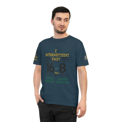 'I Intermittent Fast_16 - 8' (MHB EDITION)_100% Organic Cotton Jersey T-Shirt - My Higher Being