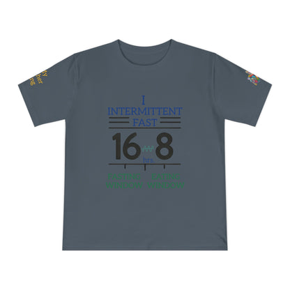 'I Intermittent Fast_16 - 8' (MHB EDITION)_100% Organic Cotton Jersey T-Shirt - My Higher Being